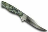 Knife with Kambaba Jasper Inlays & Base - Hand-Crafted In Utah #370845-2